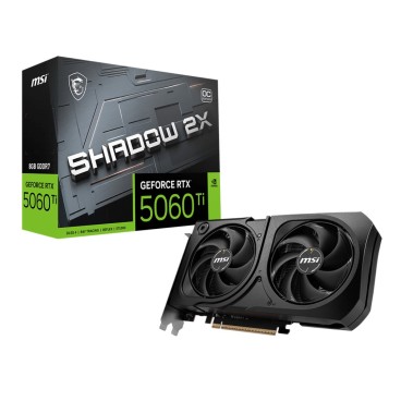 MSI GEFORCE RTX 5060 TI 8G SHADOW 2X OC PLUS carte graphique NVIDIA 8 Go GDDR7