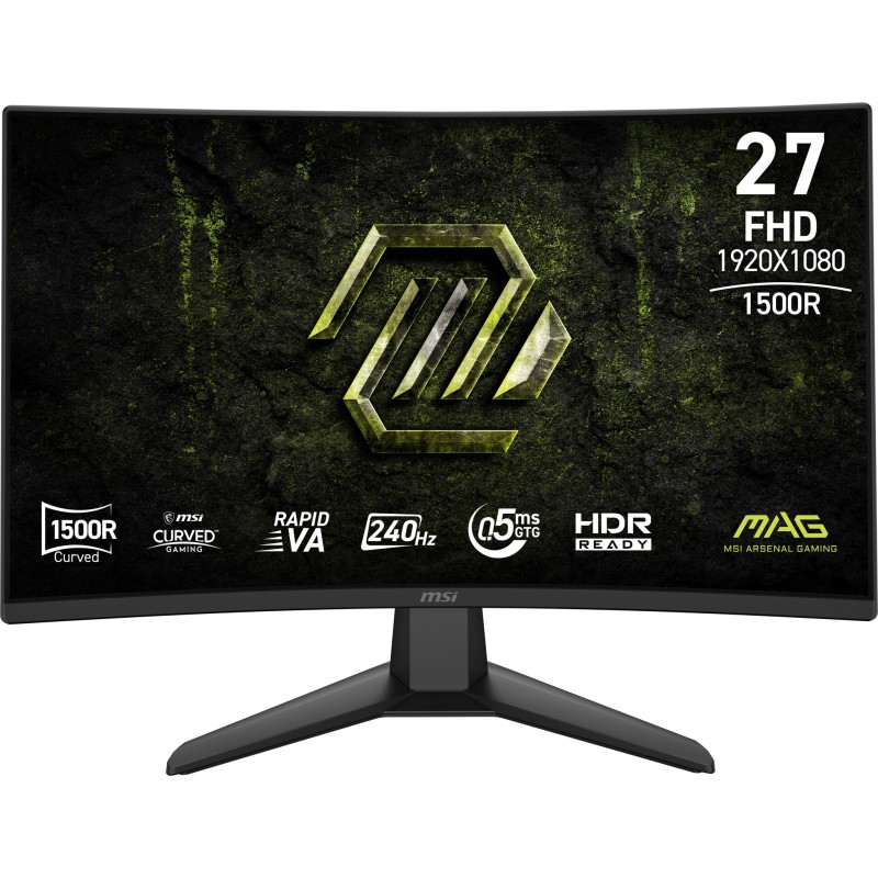 MSI MAG 274CF X24 écran plat de PC 68,6 cm (27") 1920 x 1080 pixels Full HD Noir