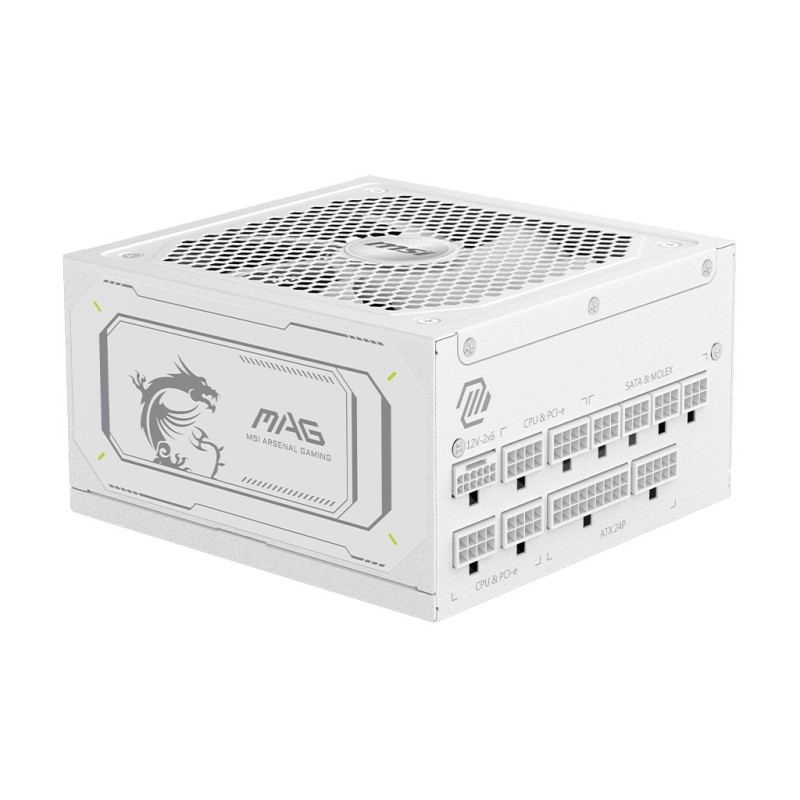 MSI MAG A1000GL PCIE5 WHITE unité d'alimentation d'énergie 1000 W 24-pin ATX ATX Blanc