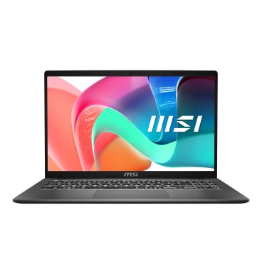 MSI Modern 15 F1MG-686XFR Intel Core 7 150U Ordinateur portable 39,6 cm (15.6") Full HD 8 Go DDR4-SDRAM 512 Go SSD Wi-Fi 6E