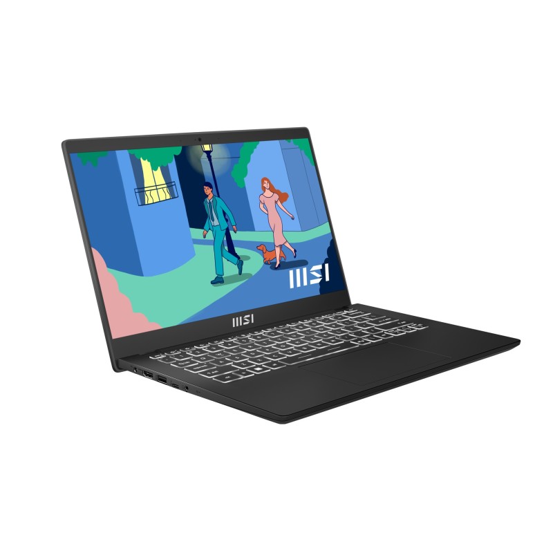 MSI Modern 14 C7M-427XFR AMD Ryzen™ 7 7730U Ordinateur portable 35,6 cm (14") Full HD 16 Go DDR4-SDRAM 512 Go SSD Wi-Fi 6E
