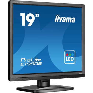 iiyama ProLite E1980S-B1 écran plat de PC 48,3 cm (19") 1280 x 1024 pixels VGA LED Noir