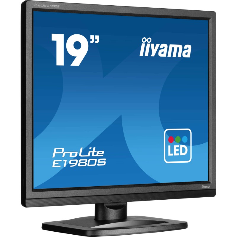 iiyama ProLite E1980S-B1 écran plat de PC 48,3 cm (19") 1280 x 1024 pixels VGA LED Noir