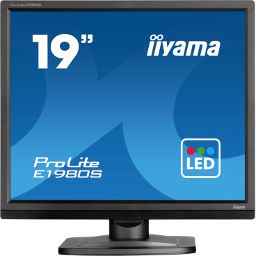 iiyama ProLite E1980S-B1 écran plat de PC 48,3 cm (19") 1280 x 1024 pixels VGA LED Noir