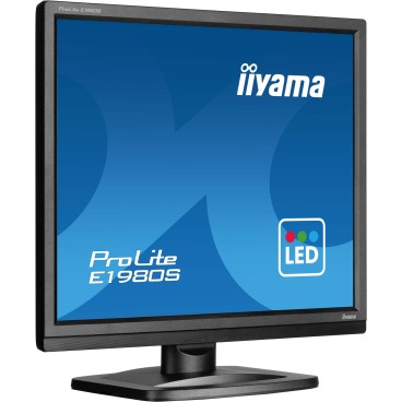 iiyama ProLite E1980S-B1 écran plat de PC 48,3 cm (19") 1280 x 1024 pixels VGA LED Noir