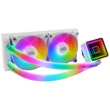 Mars Gaming ML-ULTRA240 Processeur Refroidisseur de liquide tout-en-un Blanc 1 pièce(s)