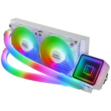 Mars Gaming ML-ULTRA240 Processeur Refroidisseur de liquide tout-en-un Blanc 1 pièce(s)