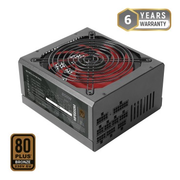 Mars Gaming MPB850M unité d'alimentation d'énergie 850 W 24-pin ATX ATX Noir, Rouge