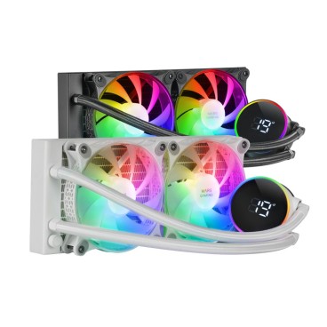 Mars Gaming ML-LCD240 Processeur Kit de refroidissement du liquide 12 cm Blanc 1 pièce(s)