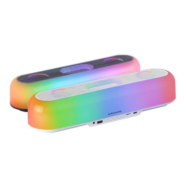 Mars Gaming MSBORBW haut-parleur portable et de fête Enceinte portable stéréo Blanc 20 W