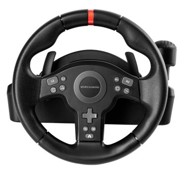Mars Gaming MWH-RSXONE Noir USB Volant + pédales PC, Playstation 3, PlayStation 4, Nintendo Switch, Nintendo Switch 2, Xbox