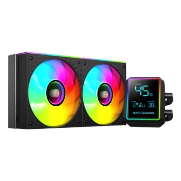 Mars Gaming ML-LCDPRO240 Processeur Refroidisseur de liquide tout-en-un 12 cm Noir 1 pièce(s)