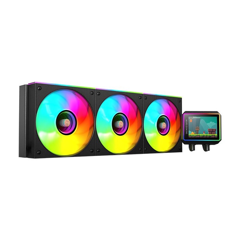 Mars Gaming ML-VISIONII360 Processeur Refroidisseur de liquide tout-en-un 12 cm Noir 1 pièce(s)
