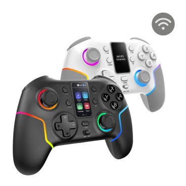 Mars Gaming MGP-V3 Noir Bluetooth RF USB Manette de jeu Analogique Numérique Nintendo Switch, Nintendo Switch 2, PC, Android,