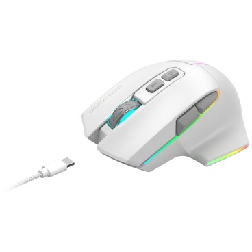 Mars Gaming MMWVECTORW souris Droitier RF Wireless + Bluetooth + USB Type-A Optique 12000 DPI