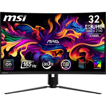 MSI MAG 321CUP QD-OLED écran plat de PC 80 cm (31.5") 3840 x 2160 pixels 4K Ultra HD Noir