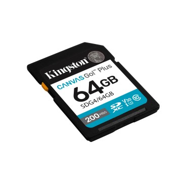 Kingston Technology Canvas Go! Plus 64 Go SDXC Canvas Go Plus Gen4 200 Mo s C10 UHS-I U3 V30