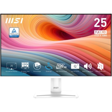 MSI Pro MP251W E2 écran plat de PC 62,2 cm (24.5") 1920 x 1080 pixels Full HD LED Blanc