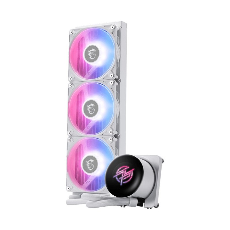 MSI MPG CORELIQUID P13 WHITE système de refroidissement d’ordinateur Processeur Refroidisseur de liquide tout-en-un 12 cm Blanc