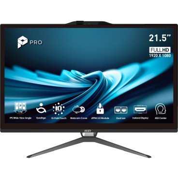 MSI Pro AP222T 14M-428FR Intel® Core™ i5 i5-14400 54,6 cm (21.5") 1920 x 1080 pixels Écran tactile PC All-in-One 8 Go