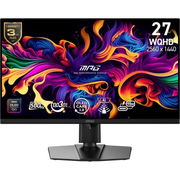 MSI MPG 271QR QD-OLED X50 écran plat de PC 67,3 cm (26.5") 2560 x 1440 pixels Wide Quad HD Noir
