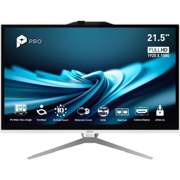MSI Pro AP222T 14MA-605EU Intel® Core™ i3 i3-14100 54,6 cm (21.5") 1920 x 1080 pixels Écran tactile PC All-in-One 8 Go