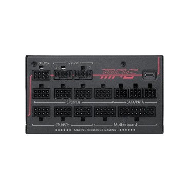 MSI MPG Ai1300TS PCIE5 unité d'alimentation d'énergie 1300 W 24-pin ATX ATX Noir