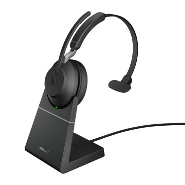 Jabra Evolve2 65 Casque Sans fil Arceau Bureau Centre d'appels USB Type-A Bluetooth Socle de chargement