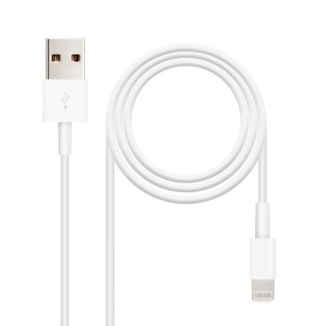 Nanocable 10.10.0401 câble Lightning 1 m Blanc