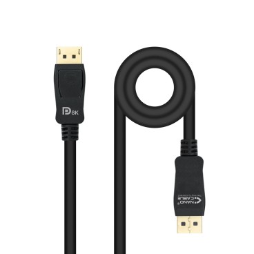 Nanocable 10.15.2502 câble DisplayPort 2 m Noir