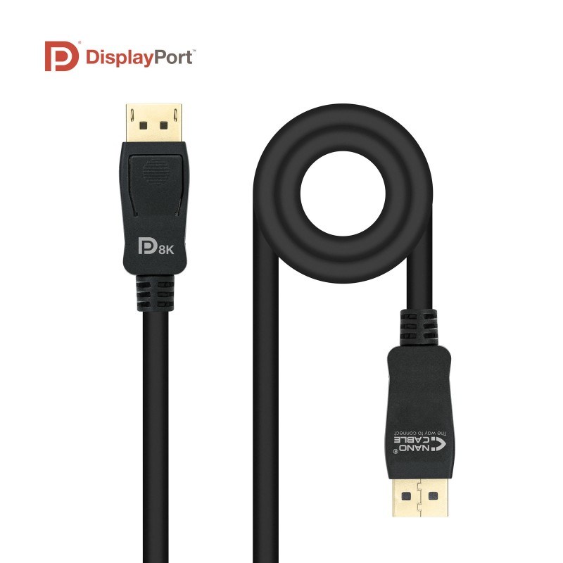 Nanocable 10.15.2501-L150 câble DisplayPort 1,5 m Noir