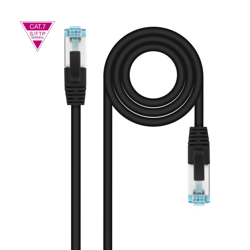 Nanocable 10.20.1700-BK câble de réseau Noir 0,5 m Cat7 SF UTP (S-FTP)