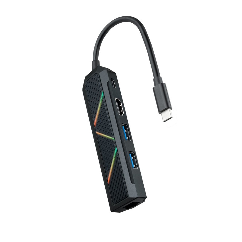 Nanocable 10.16.0501 station d'accueil Avec fil USB 3.2 Gen 1 (3.1 Gen 1) Type-C Noir