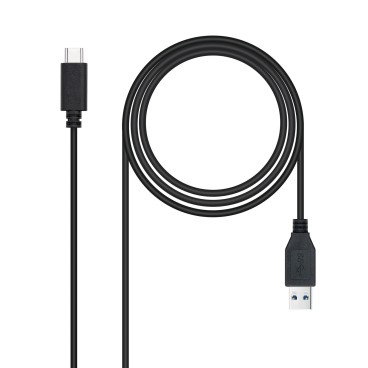 Nanocable 10.01.4002 câble USB USB 3.2 Gen 2 (3.1 Gen 2) 2 m USB C USB A 10 Gbit s Noir