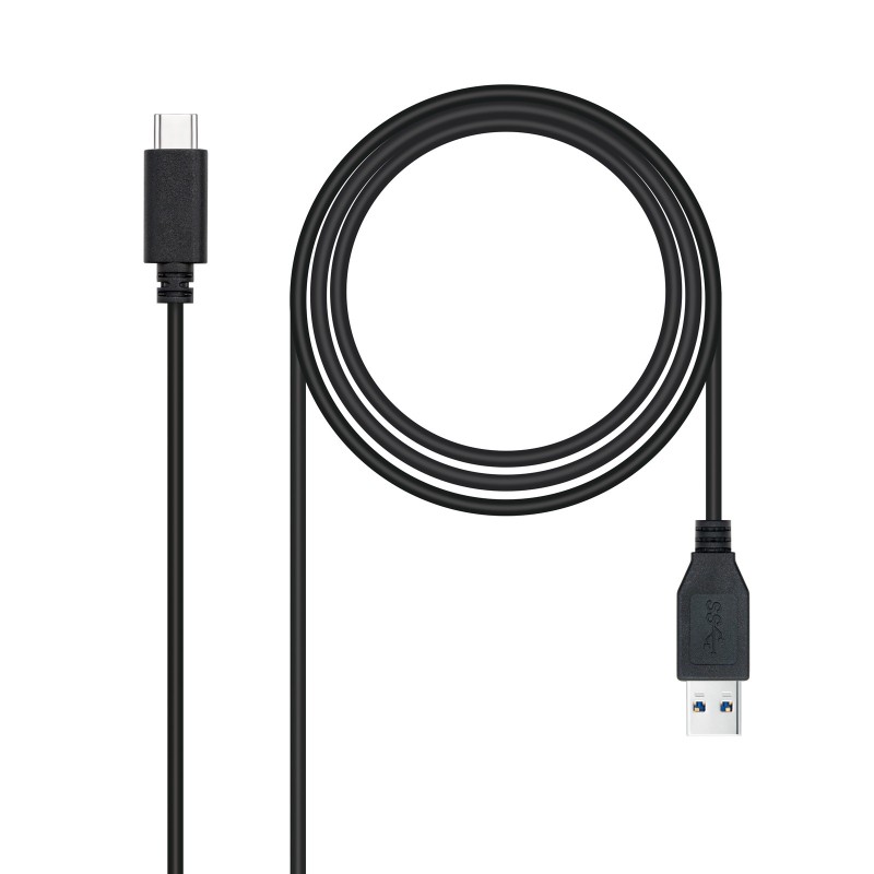 Nanocable 10.01.4002 câble USB USB 3.2 Gen 2 (3.1 Gen 2) 2 m USB C USB A 10 Gbit s Noir