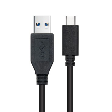 Nanocable 10.01.4002 câble USB USB 3.2 Gen 2 (3.1 Gen 2) 2 m USB C USB A 10 Gbit s Noir