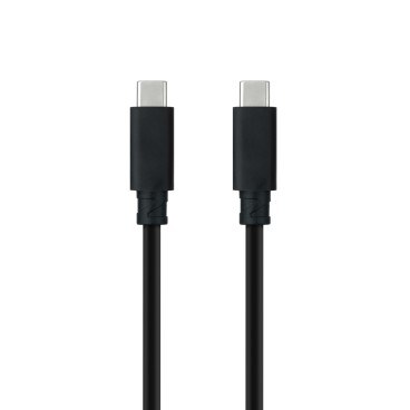 Nanocable 10.01.4102 câble USB USB 3.2 Gen 2 (3.1 Gen 2) 2 m USB C 10 Gbit s 100 W Noir