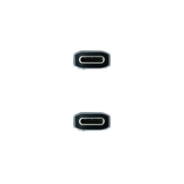Nanocable 10.01.4101-COMB câble USB USB 3.2 Gen 2 (3.1 Gen 2) 1 m USB C 10 Gbit s 100 W Noir, Gris