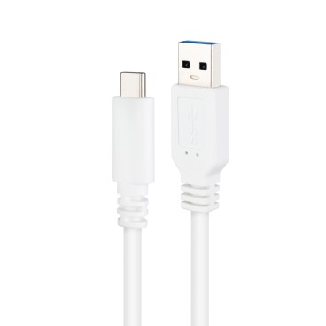 Nanocable 10.01.4002-W câble USB USB 3.2 Gen 2 (3.1 Gen 2) 2 m USB C USB A 10 Gbit s Blanc