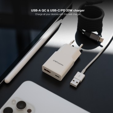 Nanocable 10.10.2022 chargeur d'appareils mobiles Smartphone Blanc Secteur Charge rapide Intérieure