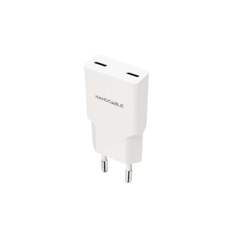 Nanocable 10.10.2026 chargeur d'appareils mobiles Smartphone Blanc Secteur Charge rapide Intérieure