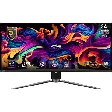 MSI MAG 341CQP QD-OLED écran plat de PC 86,4 cm (34") 3440 x 1440 pixels UltraWide Quad HD Noir