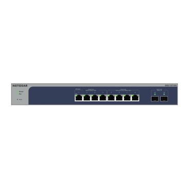 NETGEAR 8-Port Multi-Gigabit 10G Ethernet Smart Switch with 2 SFP+ Ports (MS510TXM) Géré L2+ 10G Ethernet (100 1000 10000) Gris