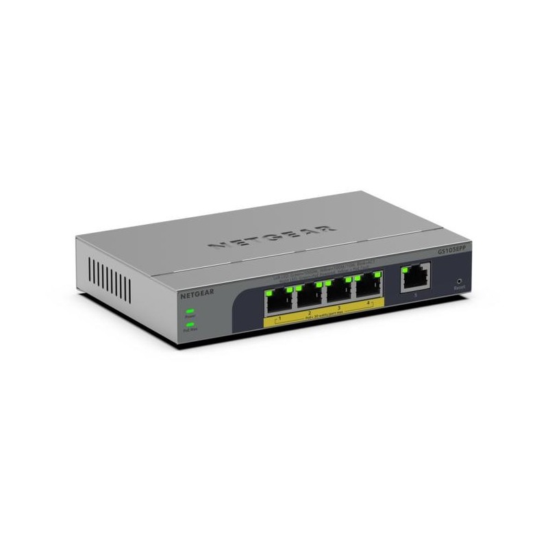 NETGEAR GS105EPP Non-géré Gigabit Ethernet (10 100 1000) Connexion Ethernet, supportant l'alimentation via ce port (PoE)