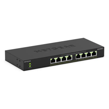 NETGEAR GS308LP Non-géré Gigabit Ethernet (10 100 1000) Connexion Ethernet, supportant l'alimentation via ce port (PoE) Bureau