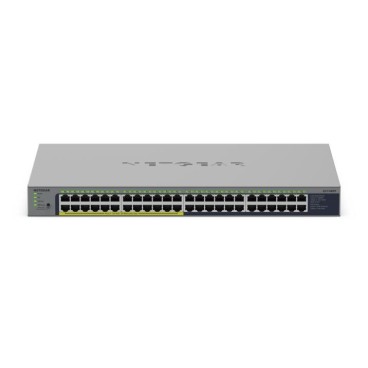 NETGEAR GS748PP Non-géré Gigabit Ethernet (10 100 1000) Connexion Ethernet, supportant l'alimentation via ce port (PoE) Gris