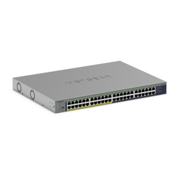 NETGEAR GS748PP Non-géré Gigabit Ethernet (10 100 1000) Connexion Ethernet, supportant l'alimentation via ce port (PoE) Gris