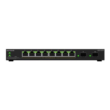 NETGEAR GS310TPv2 Géré L2 L3 Gigabit Ethernet (10 100 1000) Connexion Ethernet, supportant l'alimentation via ce port (PoE)
