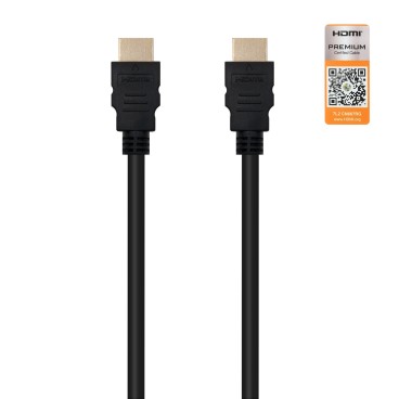 Nanocable HDMI V2.0, 1m câble HDMI HDMI Type A (Standard) Noir