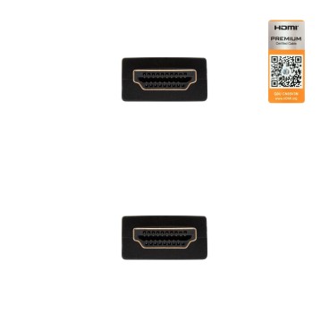 Nanocable HDMI V2.0, 2m câble HDMI HDMI Type A (Standard) Noir